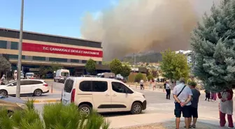Çanakkale'de Orman Yangını: Hastane Kısmen Tahliye Edildi