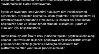 Cumhurbaşkanı Yardımcısı Yılmaz'dan İsrail'e Sert Eleştiri