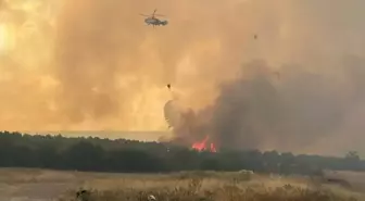 Orman yangınıyla mücadele eden Çanakkale'de havalimanı tüm uçuşlara kapatıldı
