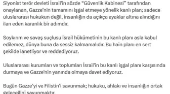 TBMM Başkanı Kurtulmuş'tan İsrail'in Gazze Planına Sert Tepki