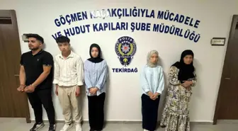 Tekirdağ'da Düzensiz Göçmen Operasyonu: 6 Yakalandı, 1 Tutuklandı