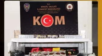 Bingöl'de Kaçak Tütün ve Mamulleri Ele Geçirildi