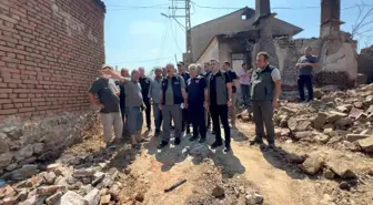 Çanakkale'de Yangın Hasar Tespit Çalışmaları Başladı