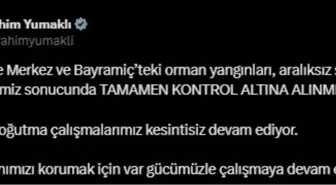 Çanakkale'deki Orman Yangınları Kontrol Altına Alındı