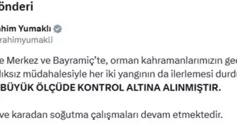 Orman Yangınları Kontrol Altına Alındı