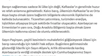 Cevdet Yılmaz: Azerbaycan ve Ermenistan arasındaki barışın kalıcı olmasını diliyoruz