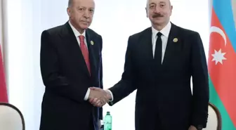 Cumhurbaşkanı Erdoğan Azerbaycan Cumhurbaşkanı Aliyev ile görüştü