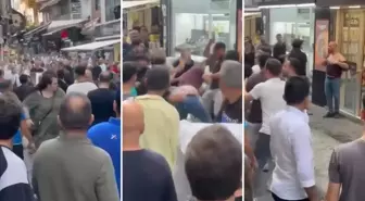 Küfür kavgasında esnaflar birbirine girdi! Çekpasla saldırdı