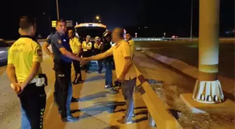 Alkollü Sürücü Bariyerlere Çarparak Zor Anlar Yaşattı
