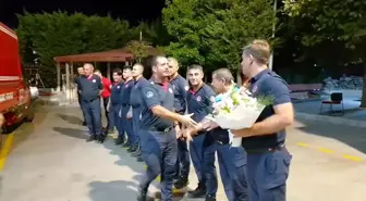 Çanakkale Orman Yangınlarına Müdahale Eden İtfaiye Ekipleri İstanbul'a Döndü