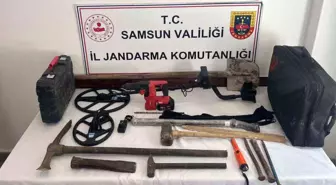 Samsun'da Kaçak Kazı Yapan 3 Kişi Suçüstü Yakalandı