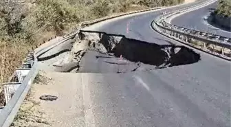 Söke-Kuşadası Yolunda Çökme: Trafik Kapandı