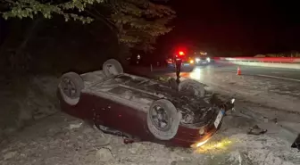 Düzce'de Kaza: Otomobil Kanalda Takla Attı, Sürücü Kalp Masajı ile Kurtarıldı