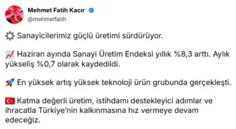 Sanayi Üretimi Yüksek Teknolojide Artış Gösterdi
