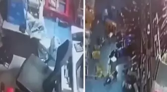 Balıkesir'deki deprem market kamerasında!