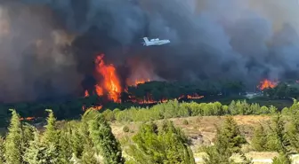 Çanakkale'deki Yangın Villalara Zarar Verdi