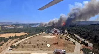 Çanakkale'de Tarım Arazisinde Başlayan Yangın Ormana Sıçradı