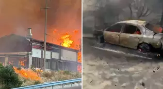 Çanakkale'de zamanla yarış sürüyor! Alevlerin sardığı bölgede korkunç görüntüler
