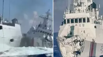 Filipinler gemisini kovalayan Çin'e ait 2 gemi, ihtilaflı Güney Çin Denizi'nde çarpıştı