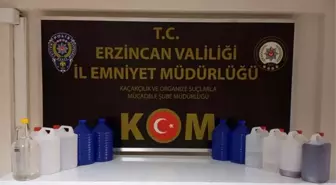 Erzincan'da Kaçak İçki Operasyonu: 42 Litre Ele Geçirildi