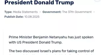 Netanyahu, Trump ile Gazze İşgal Planını Görüştü