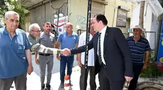 Kaymakam Türker, Çay İlçesi'ndeki Parke Taşı Çalışmalarını İnceledi