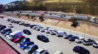 Deniz Servan Narin'in Motosiklet Kazası Güvenlik Kamerasında