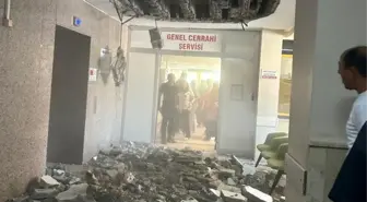 Denizli Devlet Hastanesi'nde Tavan Çökmesi: Panik Anları Yaşandı