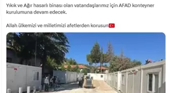 Sındırgı'daki Depremzedelere Kontenyer Kurulumu Tamamlandı