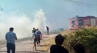 Bandırma'da NATO Dolum Tesisi Yakınında Yangın Kontrol Altına Alındı