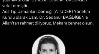 Doktor Sedanur Bağdigen, Kolunda Serum Takılı Halde Bulundu