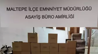 Maltepe'de Kaçak Sigara İmalathanesine Operasyon