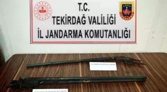 Tekirdağ'da Ruhsatsız Silah ve Mühimmat Ele Geçirildi