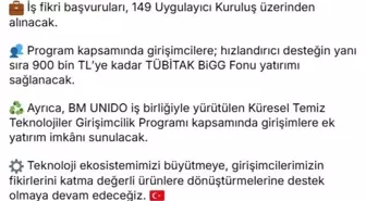 BiGG Yatırım Programı'nın 2025 Yılı 2'nci Çağrısı Başladı