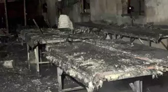 Kocaeli'de Mermerit Atölyesinde Yangın Çıktı