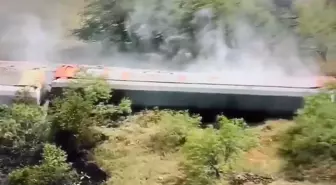 Texas'ta Kimyasal Madde Taşıyan Tren Kaza Yaptı