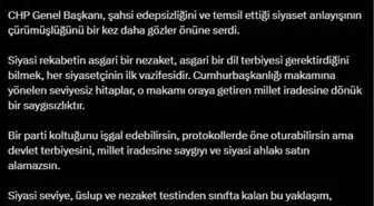 AK Parti'den CHP Genel Başkanı'na Sert Eleştiriler