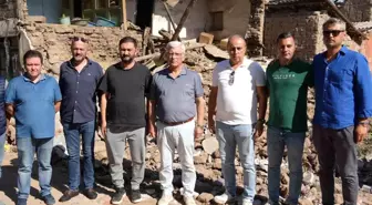 Ali Eroğlu Sındırgı'da Deprem Sonrası Hasar Tespiti Yaptı