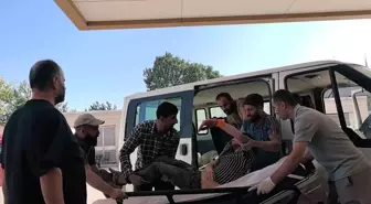İnegöl'de İnşaatta Tazyikli Hortum Yaraladı