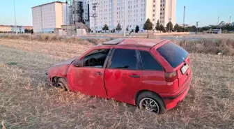 Karaman'da Kontrolden Çıkan Otomobil Takla Attı, Sürücü Yaralandı