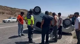 Siirt'te Hafif Ticari Araç Devrildi: Sürücü Yaralı