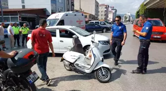 Samsun'da Trafik Kazası: Motosiklet Sürücüsü Yaralandı