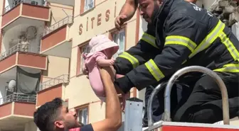 Ceylanpınar'da Apartman Yangını: Mahsur Kalanlar Kurtarıldı
