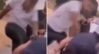 Boş arazide tekme tokat dövüp sosyal medyada paylaştılar