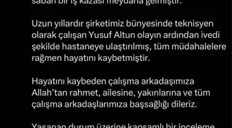 THY'de İş Kazası: Bir Çalışan Hayatını Kaybetti