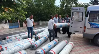 Gerze'de Çiftçilere Sera Naylonu Desteği