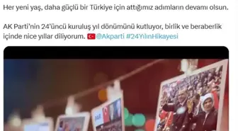 Emine Erdoğan'dan AK Parti'nin 24. Kuruluş Yıl Dönümü Paylaşımı