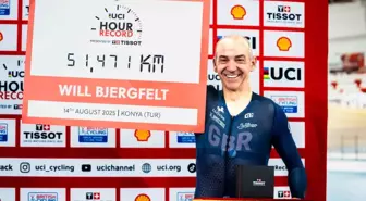 William Bjergfelt, Konya Velodromu'nda Saat Rekoru Kırdı