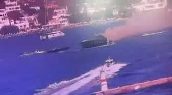 Bodrum'da Motoryat Yangını Kontrol Altına Alındı