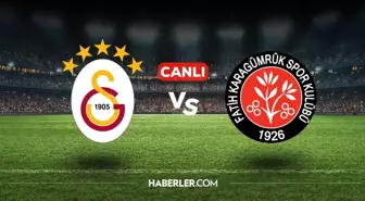 Galatasaray Karagümrük CANLI izle! (ŞİFRESİZ) Galatasaray Karagümrük maçı hangi kanalda, nasıl izlenir?